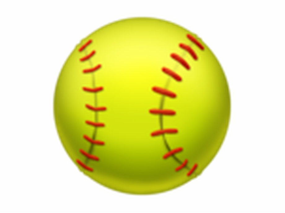emoji clipart softball