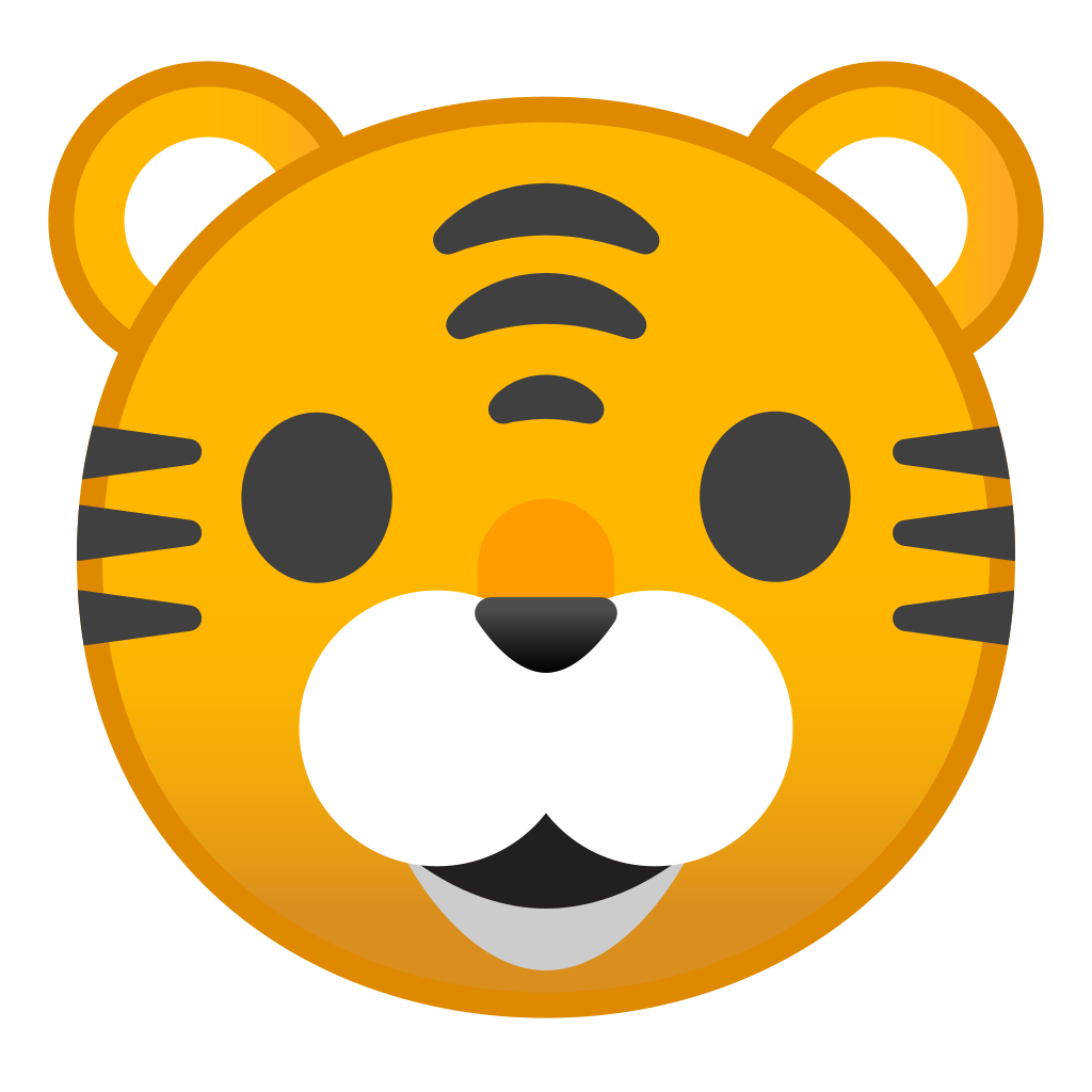 emoji clipart tiger