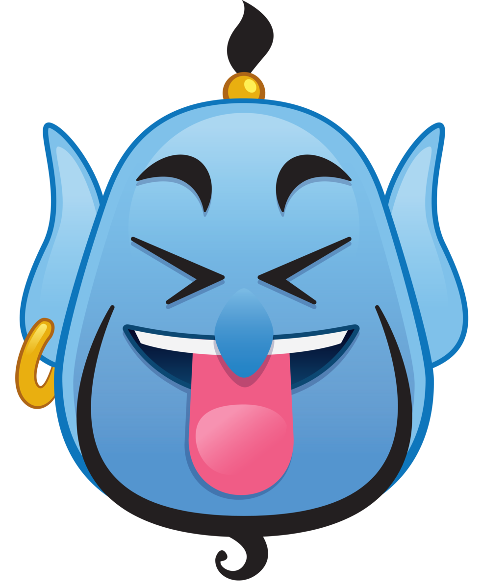 Lightning clipart emoji. Image genie tongue out