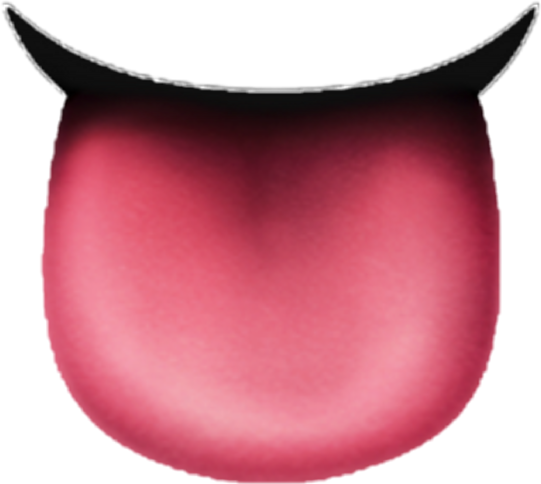 Lick bokeh sticker by. Emoji clipart tongue