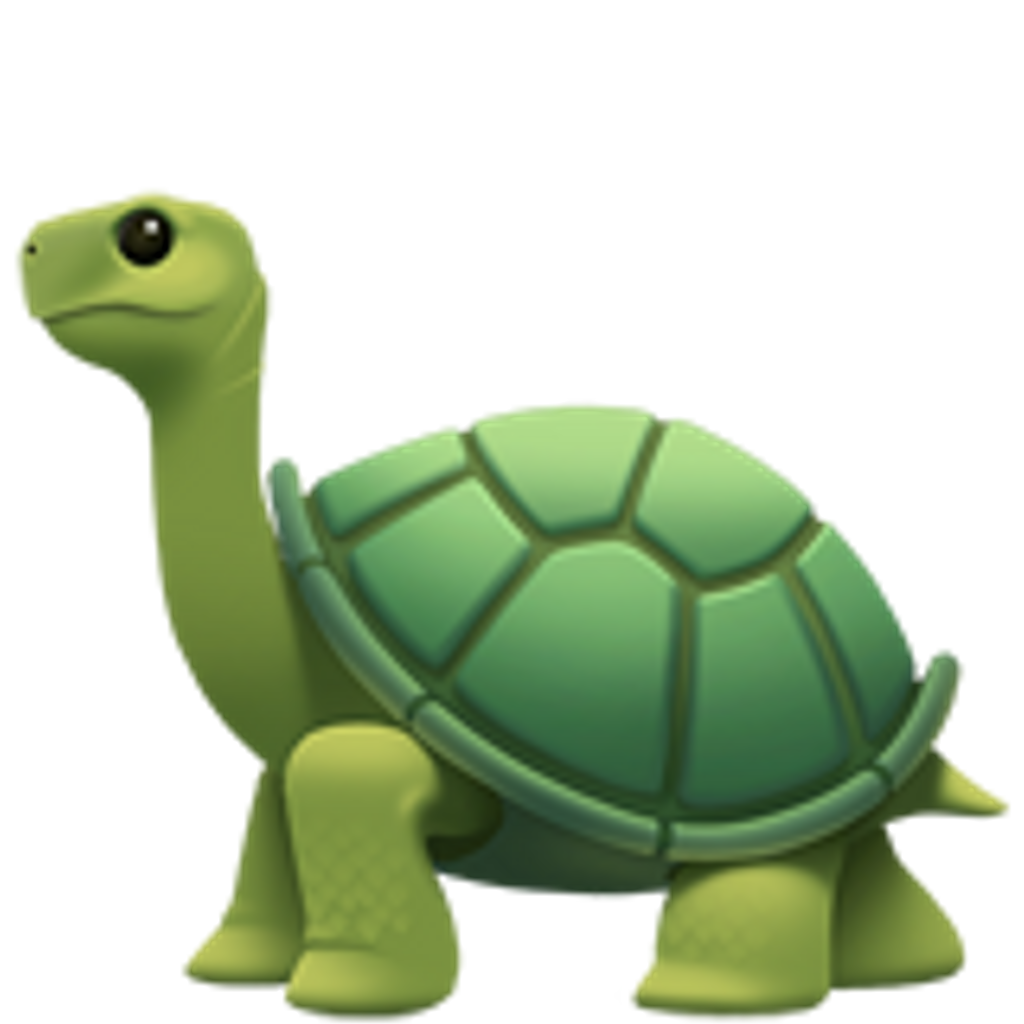 emoji clipart turtle