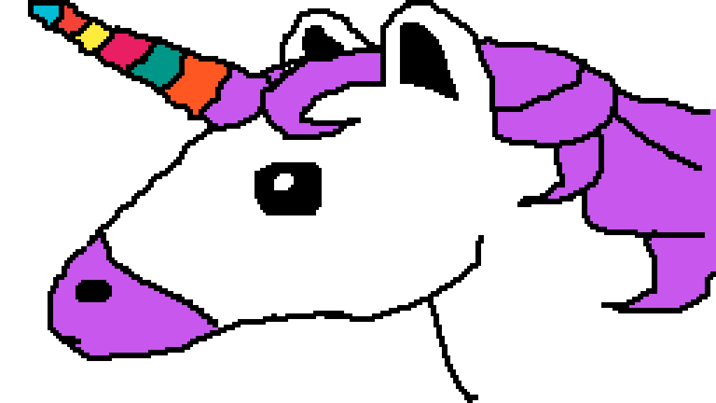 Emoji clipart unicorn. Pixilart by xxxboni