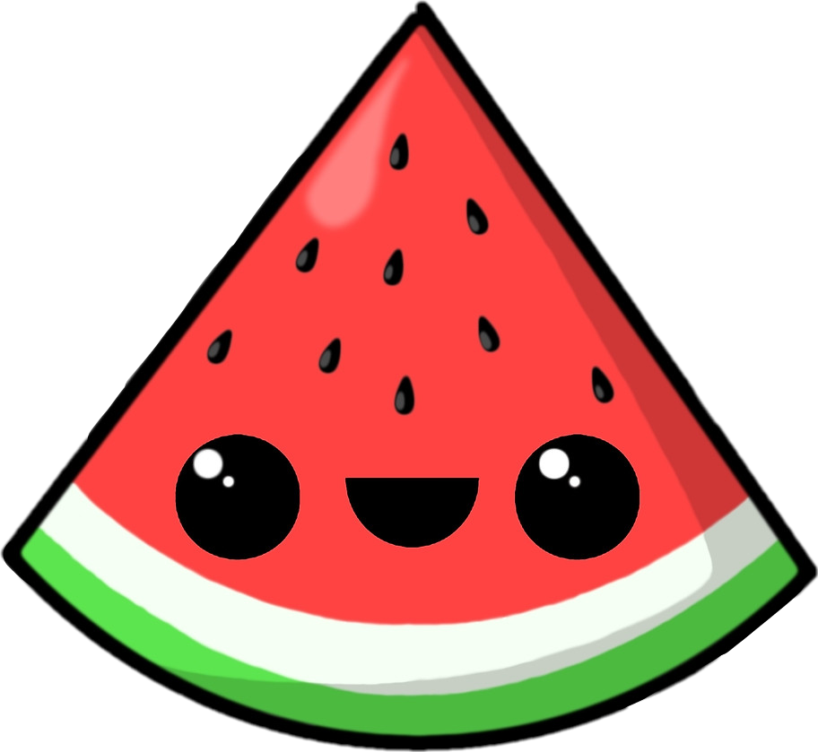 Watermelon clipart emoji. Comida fruta sandia 