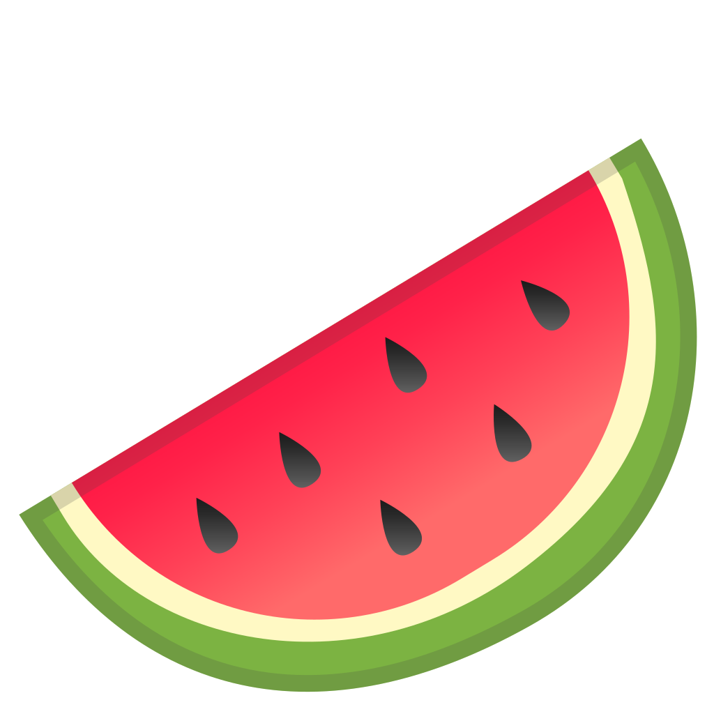 Icon noto food drink. Watermelon clipart emoji