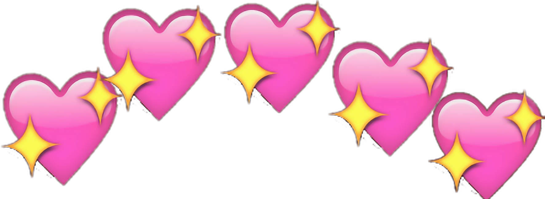 Emoji hearts png. Edit glitter tumblr report