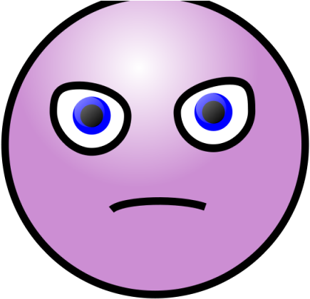 emotions clipart bitter face