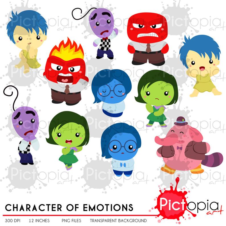 emotions clipart collage