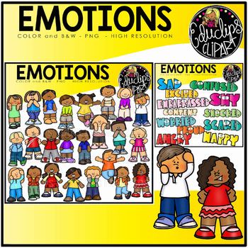 emotions clipart excited child