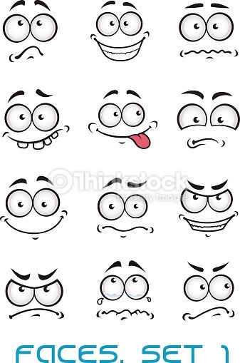 emotions clipart face drawing