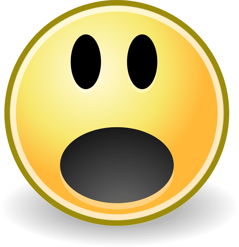 emotions clipart frightened