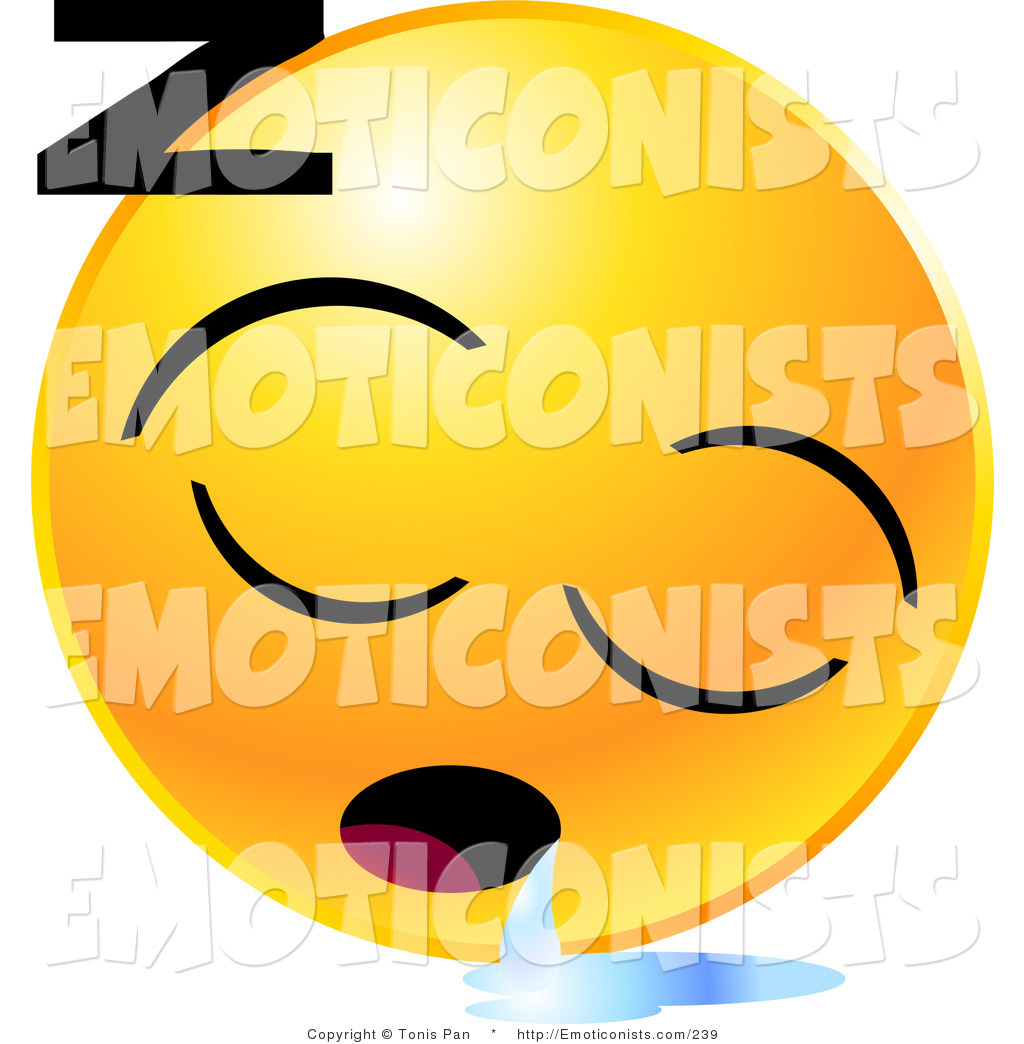 Emotions clipart sleepy. Free smiley face emoticon