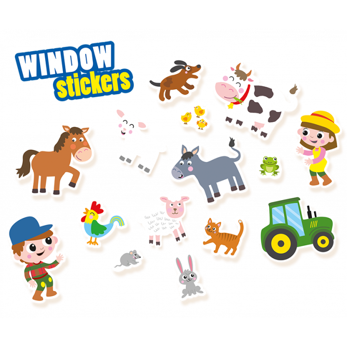 Ses creative window stickers. Emotions clipart sticker sheet