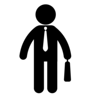 Employee clipart. Company silhouette free icon