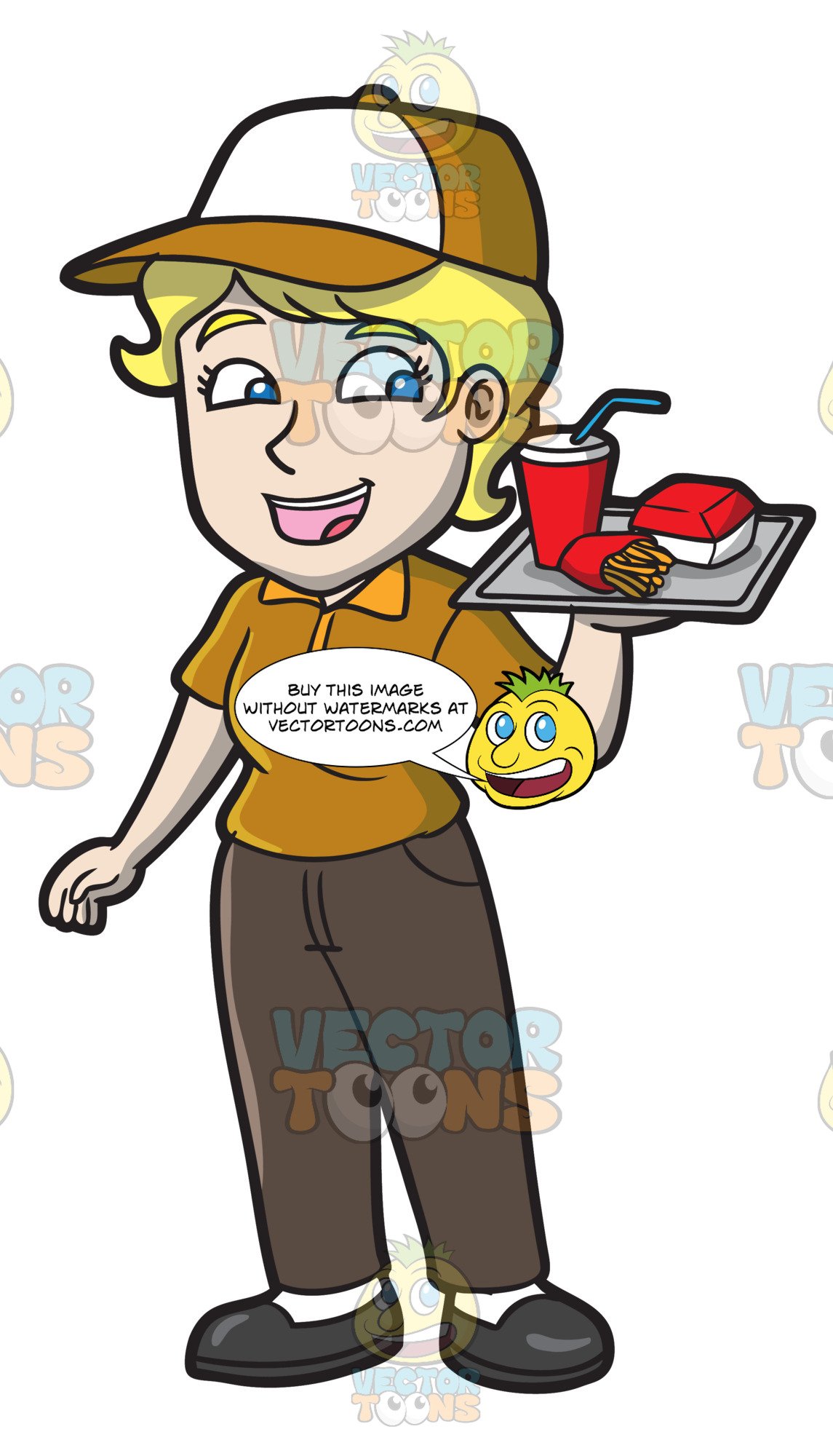 employee clipart fast food worker