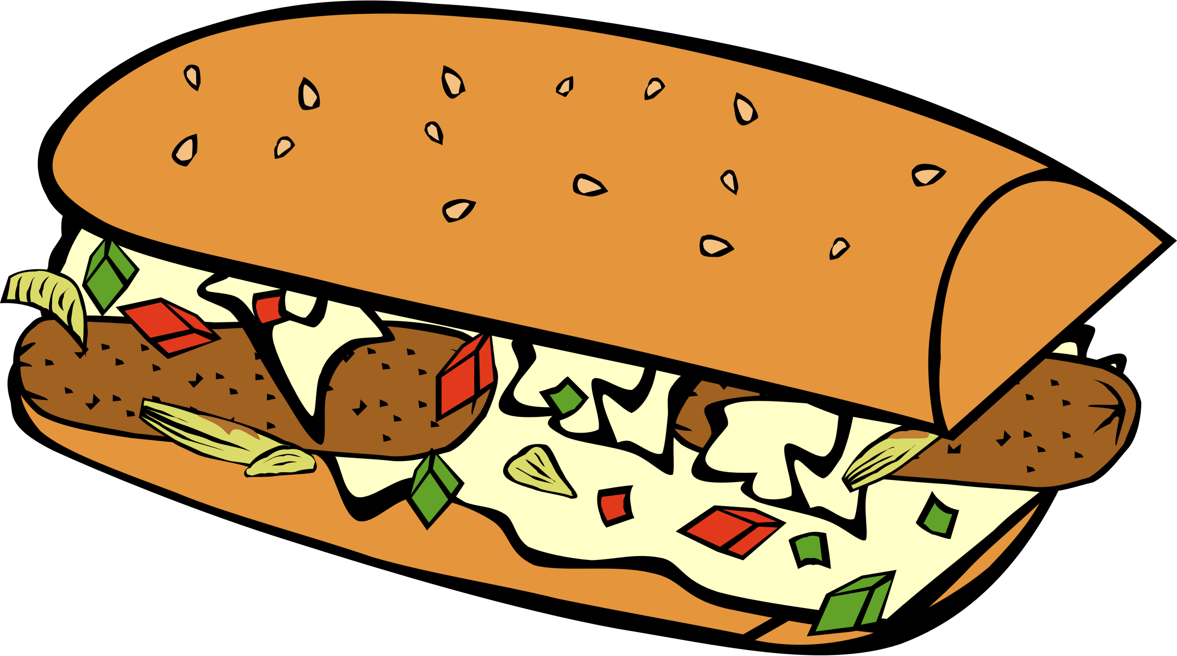 Fast food cliparts free. Foods clipart sandwich
