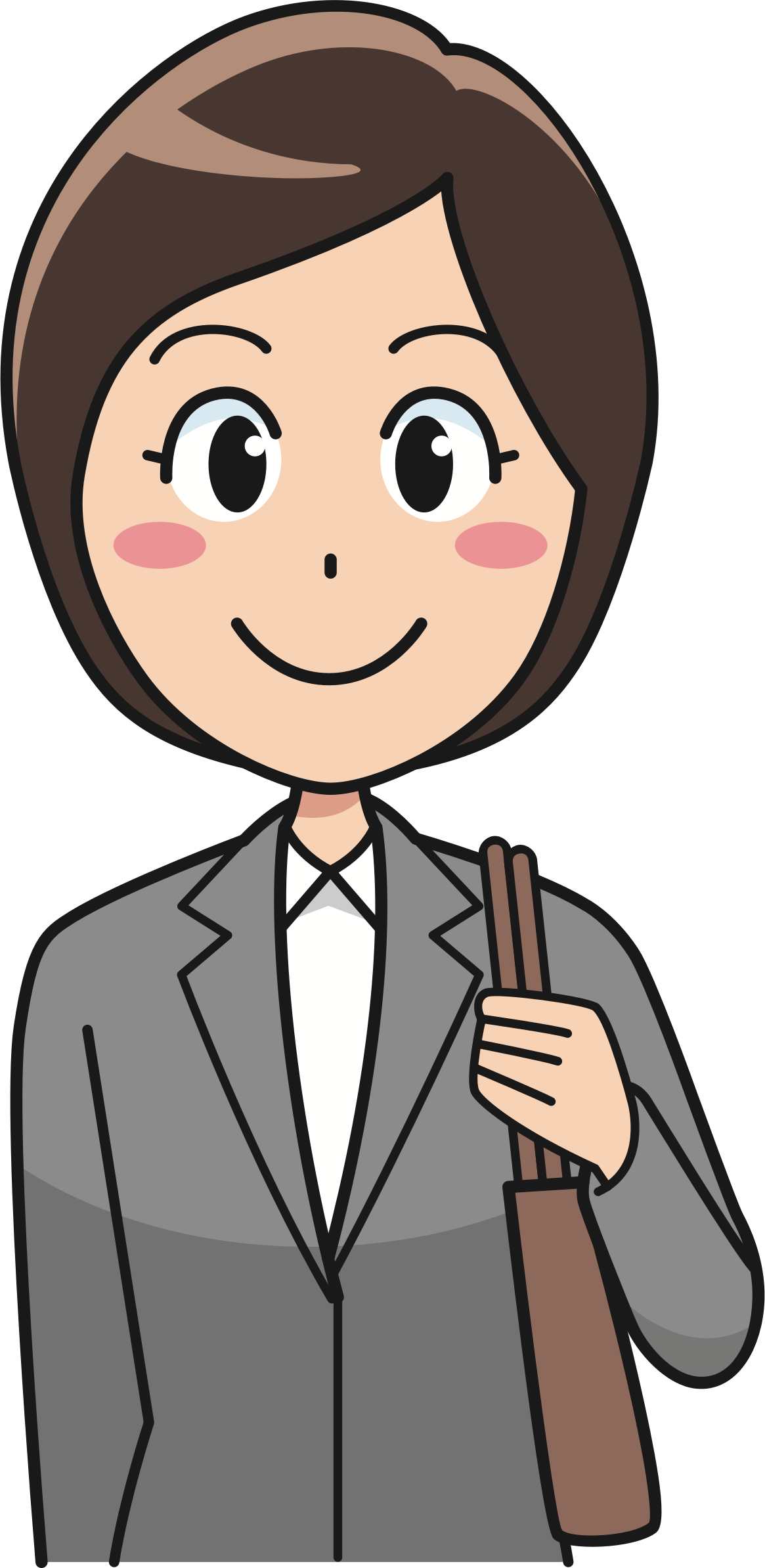 female clipart office