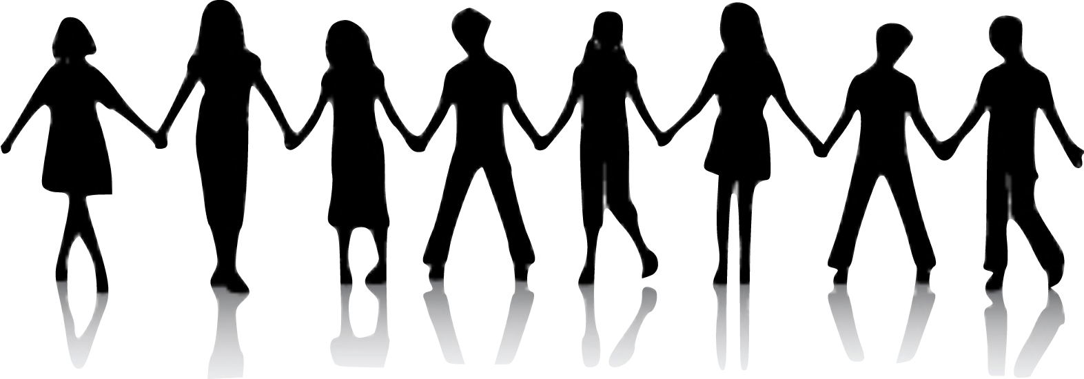 Silhouette meeting at getdrawings. Friendship clipart 5 friend