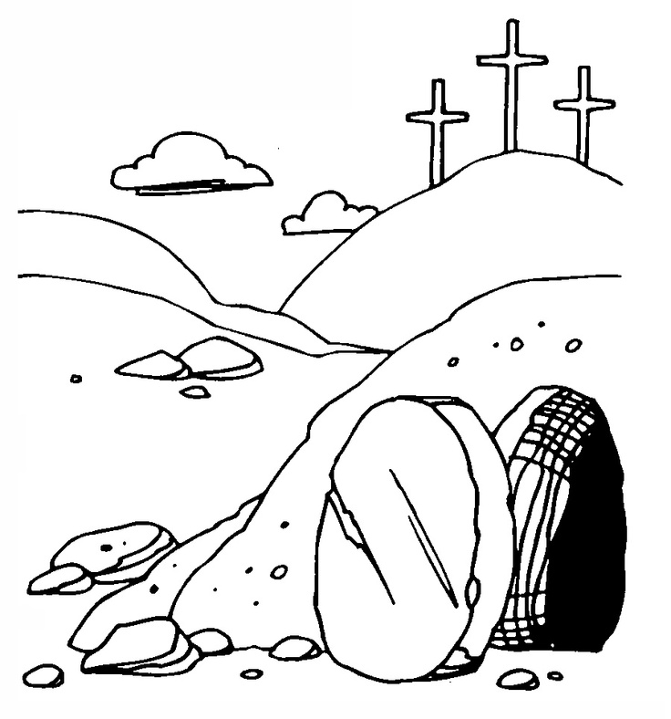 empty tomb clipart drawing