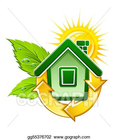 Energy clipart ecological. Eps illustration symbol of