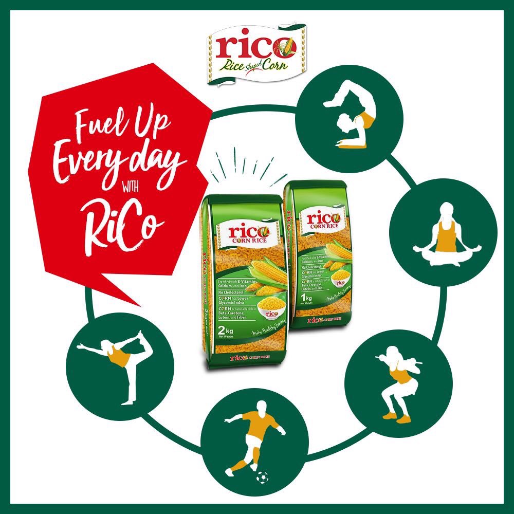 Rico rice shaped corn. Energy clipart healthy active living