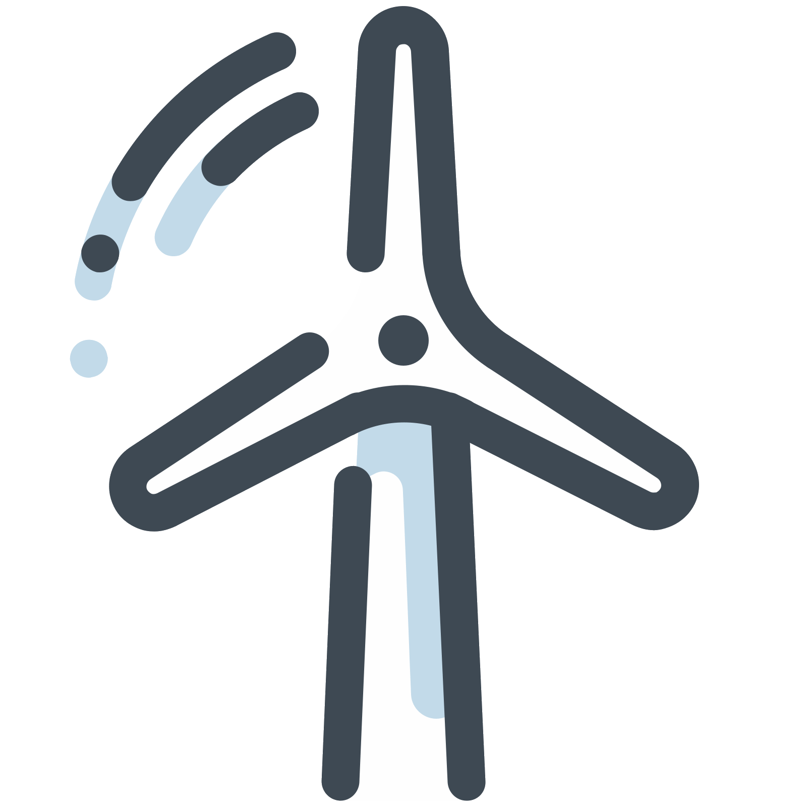 Wind turbine png icon. Windy clipart vector