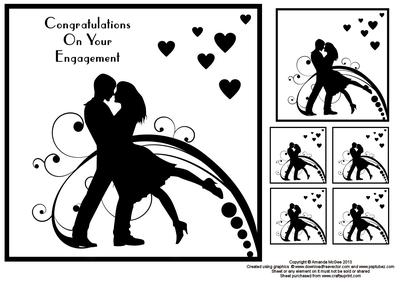 engagement clipart black and white