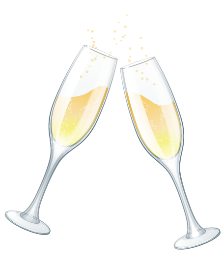 engagement clipart champagne cup
