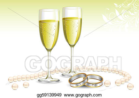 engagement clipart champagne glass