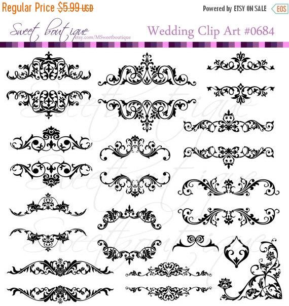 Xmas sale flourish frames. Engagement clipart digital
