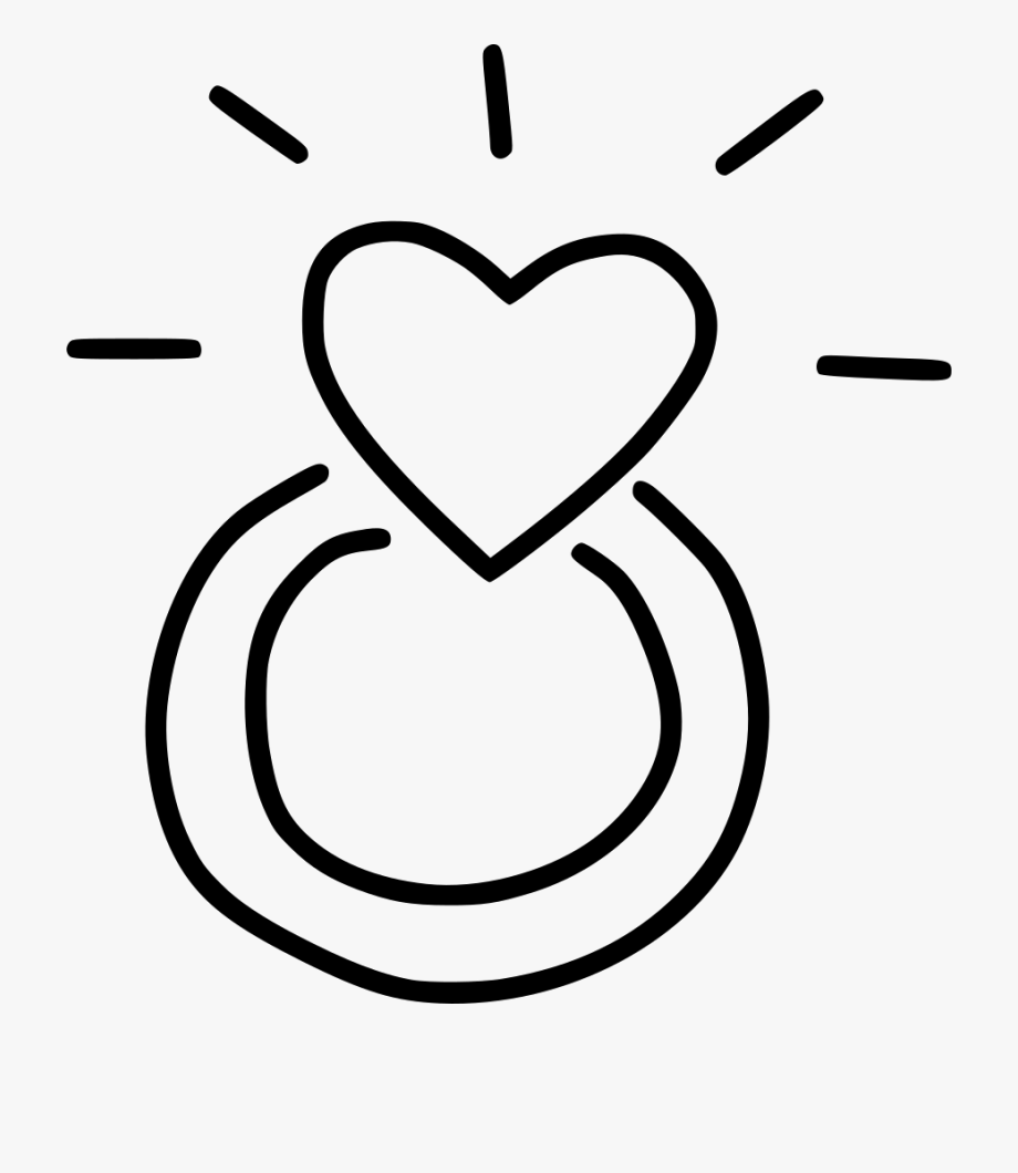 Engagement clipart heart. Ring with 