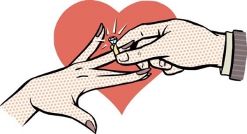 Happy marriages from the. Engagement clipart married life