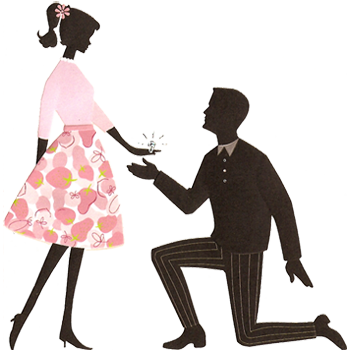 engagement clipart propose day