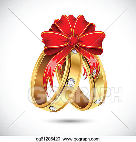 Engagement clipart ribbon. Vector art ring drawing