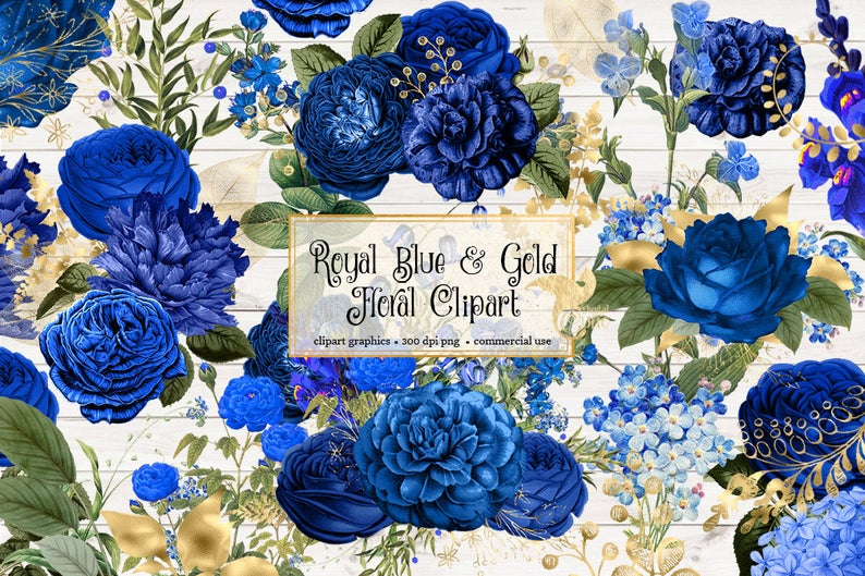 engagement clipart royal blue wedding