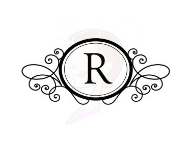 Engagement clipart scroll. Monogram digital frames clip