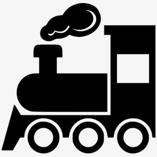 engine clipart black train