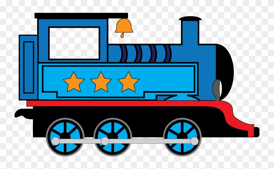 engine clipart blue train