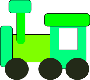 engine clipart green train