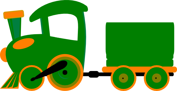 engine clipart green train