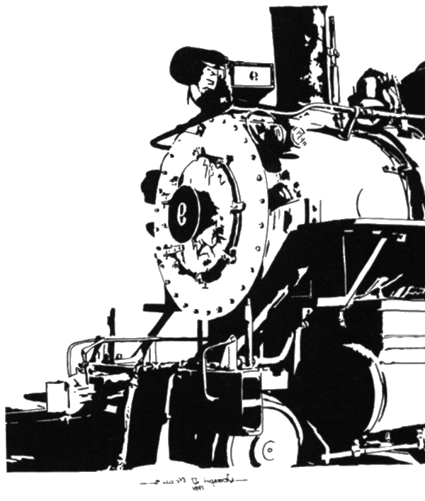 engine clipart old train