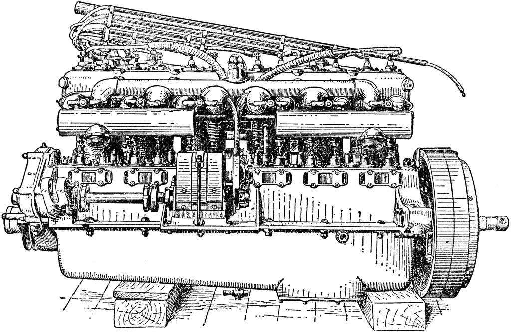 engine clipart side view