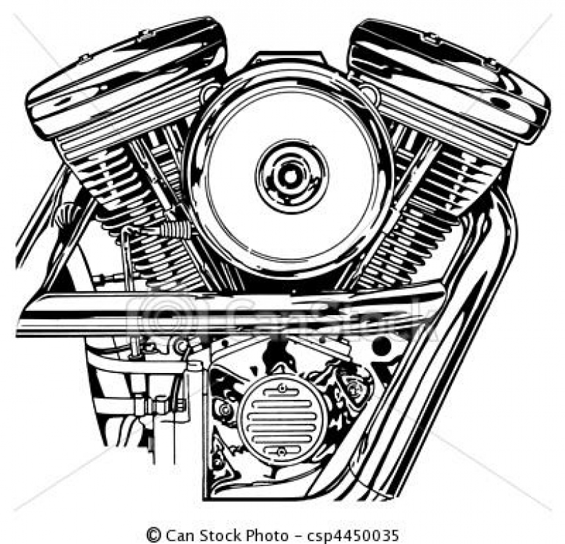 engine clipart sketch