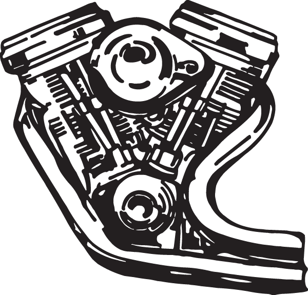 engine clipart v twin