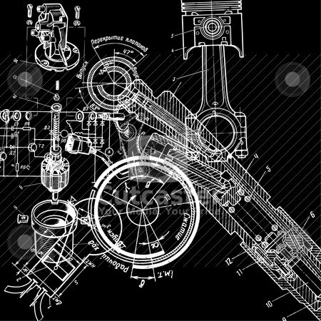 Engineering clipart technical drawing. Vector illustration download abstract
