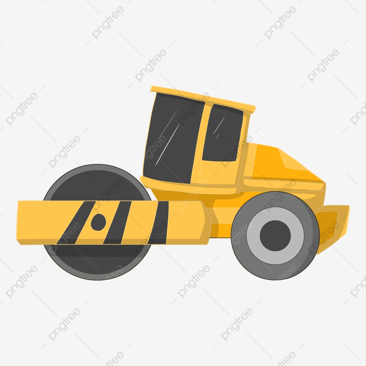 Engineer clipart municipal engineer. Yellow roller engineering machinery