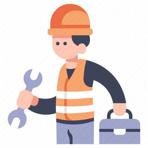  industry flat by. Engineer clipart service engineer