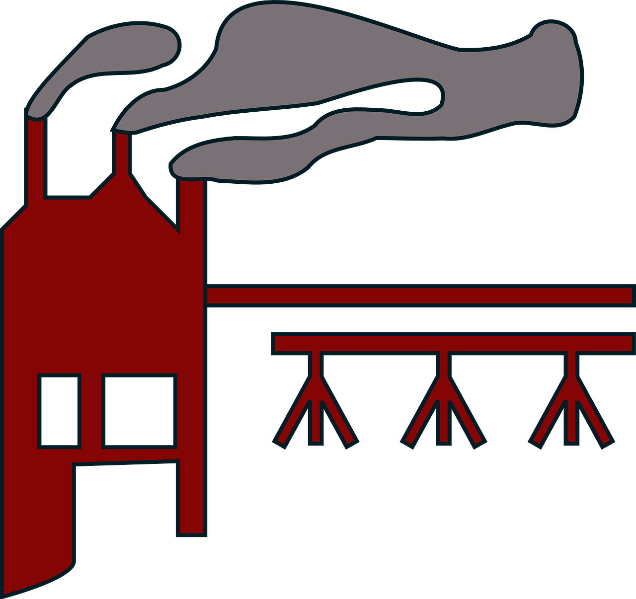 industry clipart industrial chimney