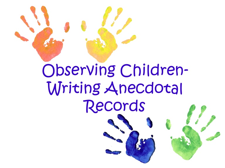 English clipart anecdote. Observing children and writing