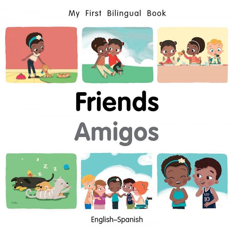 English clipart book series. Friends spanish my first