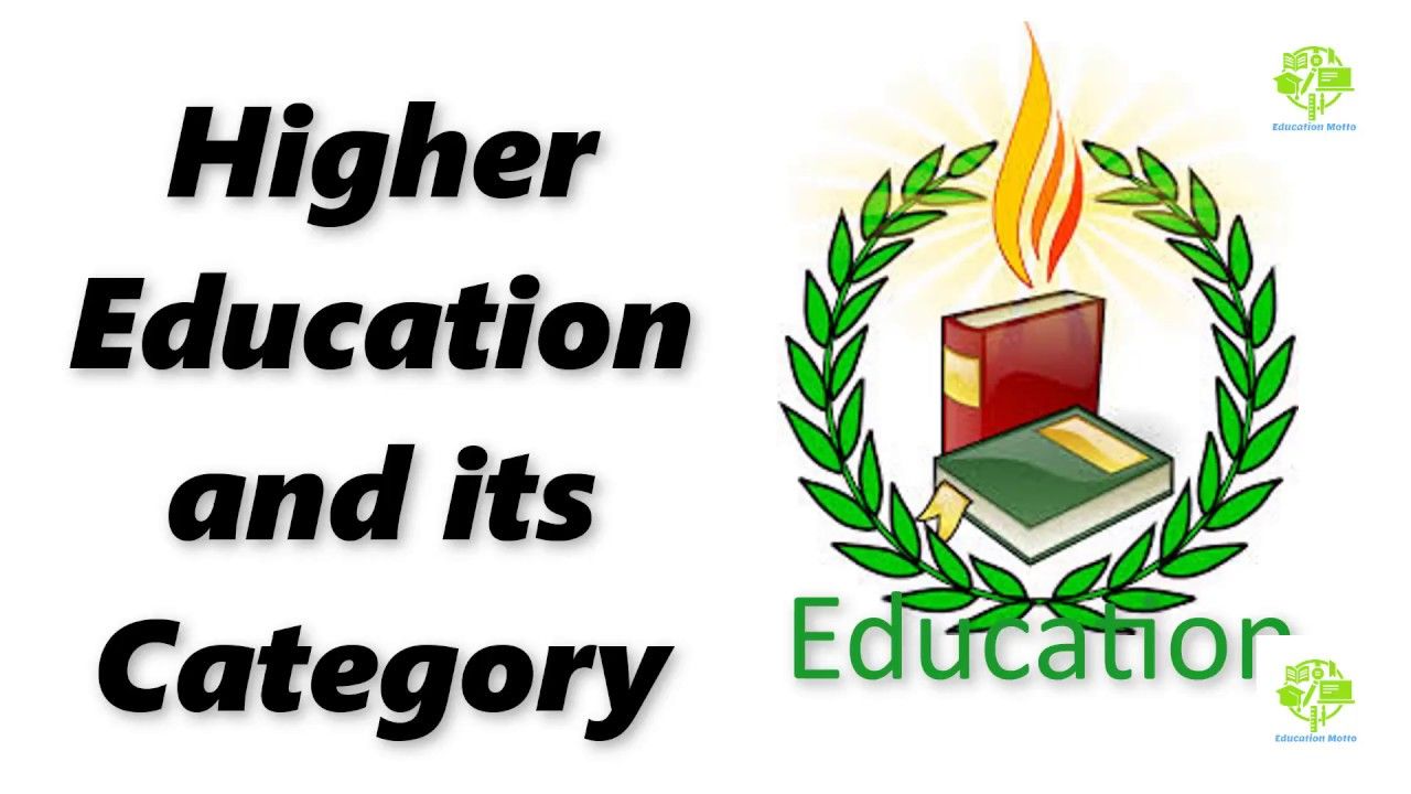 English clipart post secondary. Higher education and its